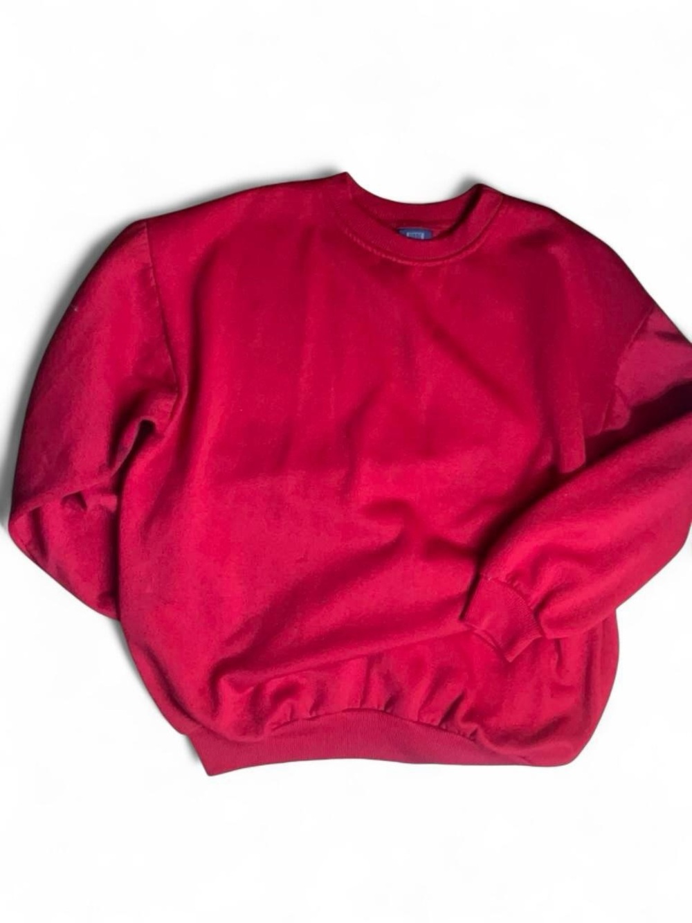 Men's Crewneck Sweater in Bright Red